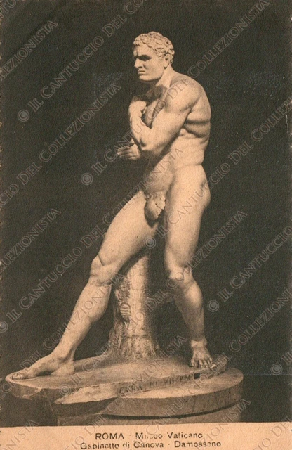 Gabinetto di Canova Museo Vaticano Roma Damosseno Cartolina