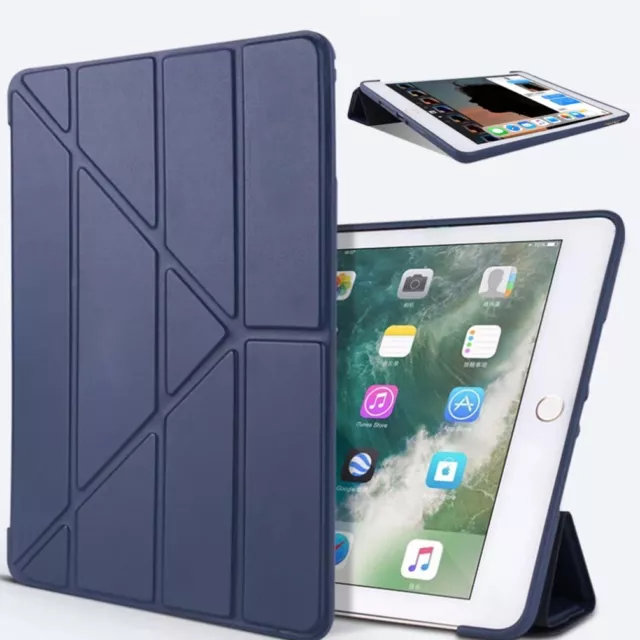 For iPad 9th 8th 7th 6th 5th Gen Case Air 1 4 5 Smart Folio Leather Stand Cover