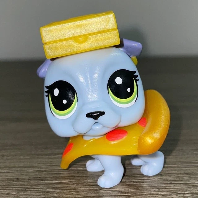 LPS Bulldog Hungry Pets Pizza Dog No #