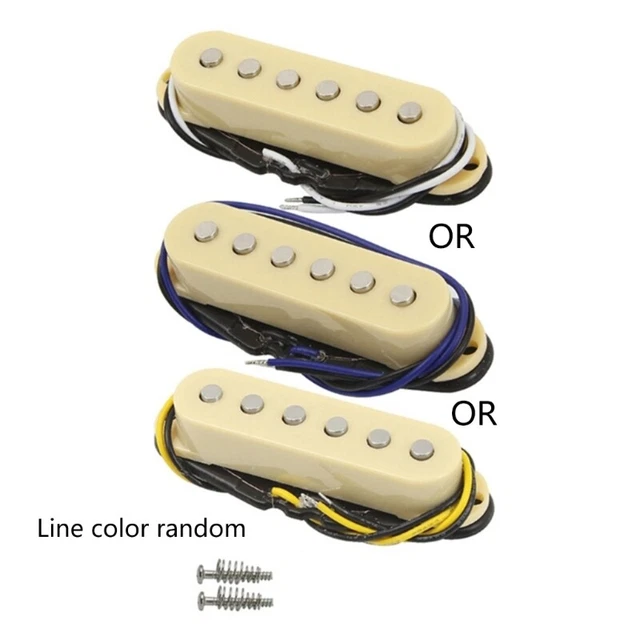 FLEOR Vintage Single Coil Pickups Set – Alnico 5 Magnet, Chrom, Für TL/TE Style Gitarren
