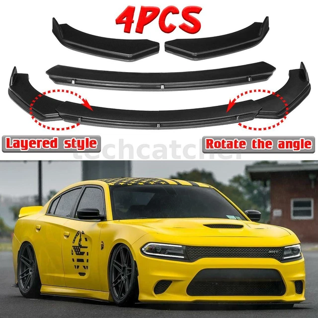 CARBON FIBER FRONT Bumper Lip Splitter Chin Spoiler For Dodge Charger