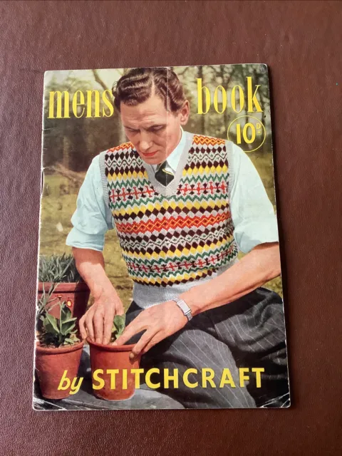 LIBRO PARA HOMBRE de STITCHCRAFT (c.1950) - Patrones de tejido vintage