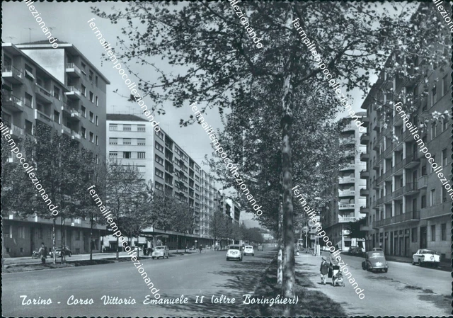 cg316 cartolina torino citta'   corso vittorio emanuele II piemonte