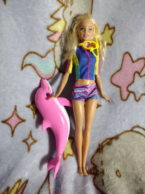 Mattel 2017 Barbie Dolphin Magic Doll And Dolphin Bundle