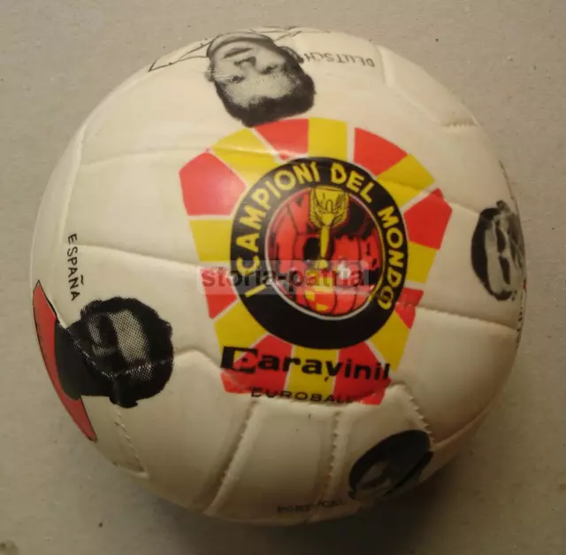 Calcio_Calciatori_Pallone Pubblicitario D'epoca_Da Collezione_Campioni Del Mondo