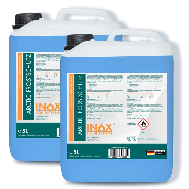 Concentrato antigelo vetri INOX®, 2x 5L - antigelo invernale fino a -30C