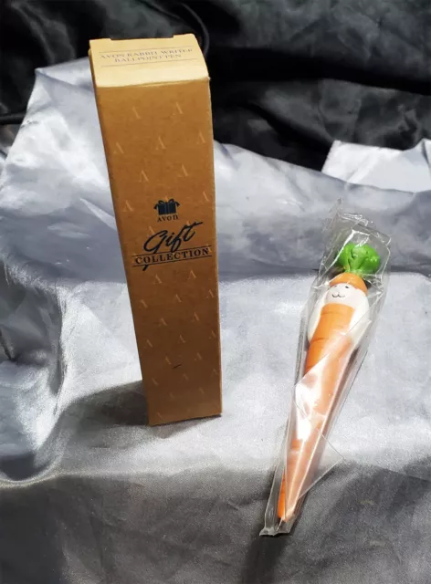 New In Box Avon Gift Collection Rabbit Writer Carrot 6" Ballpoint Pen
