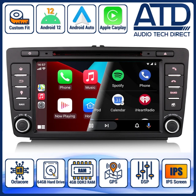 ANDROID AUTO RADIO For Skoda Octavia Mk2 1Z Rapid CarPlay SatNav GPS ...
