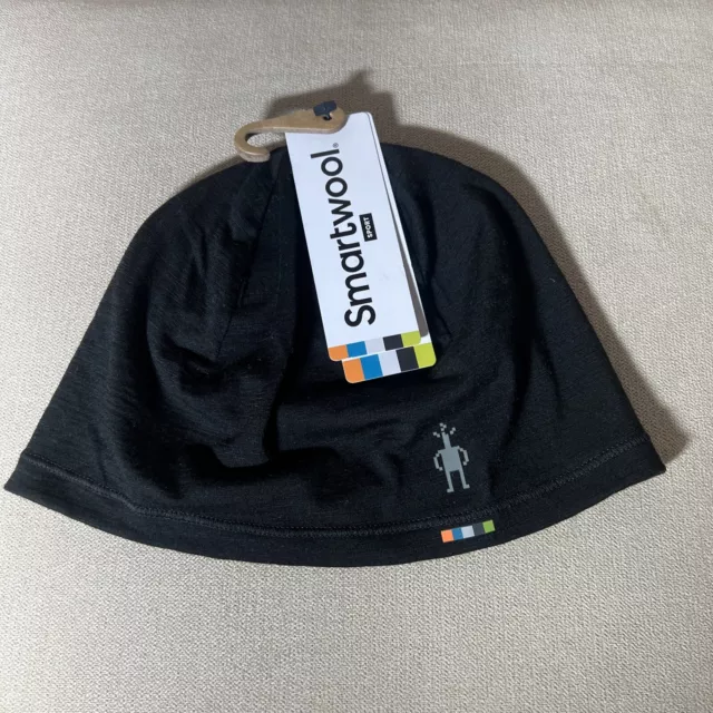 NWT Smartwool Sport Beanie Black Wool Blend Moisture Wicking Jersey Knit