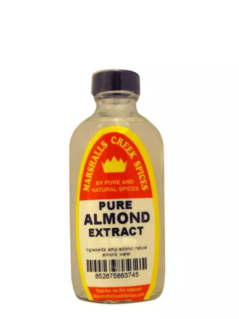 Marshalls Creek Spices PURE ALMOND EXTRACT  4 oz - Kosher