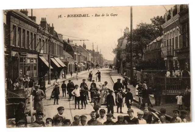 CPA ROSENAEL - Rue de la gare (193356)