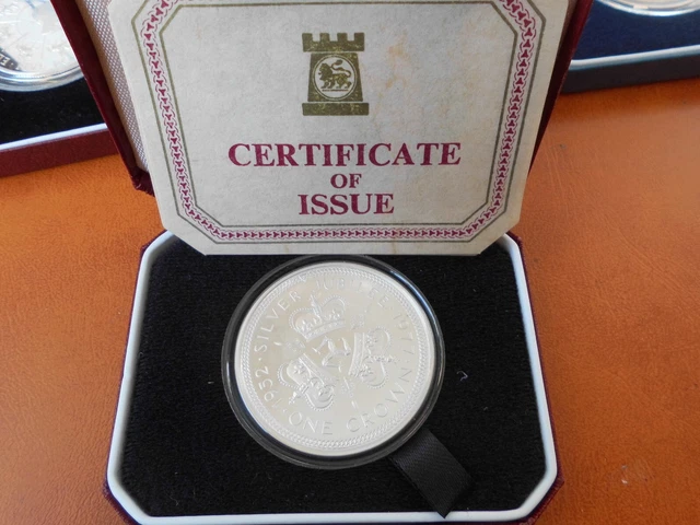Isle Of Man 1977 Silver Crown 1952-1977 Jubilee Crown