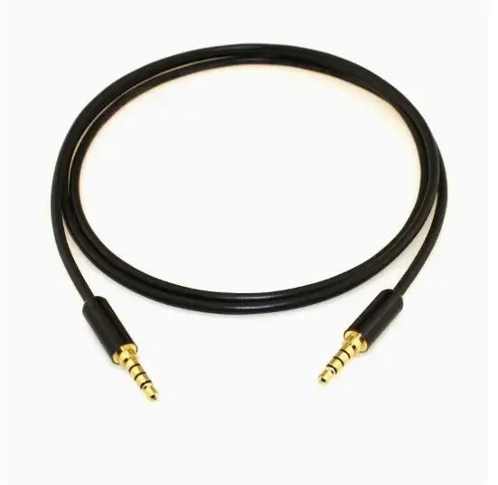 4 Section 3.5mm Audio Cable Male To Male For Aux Car Phone Live Sound Card Cable