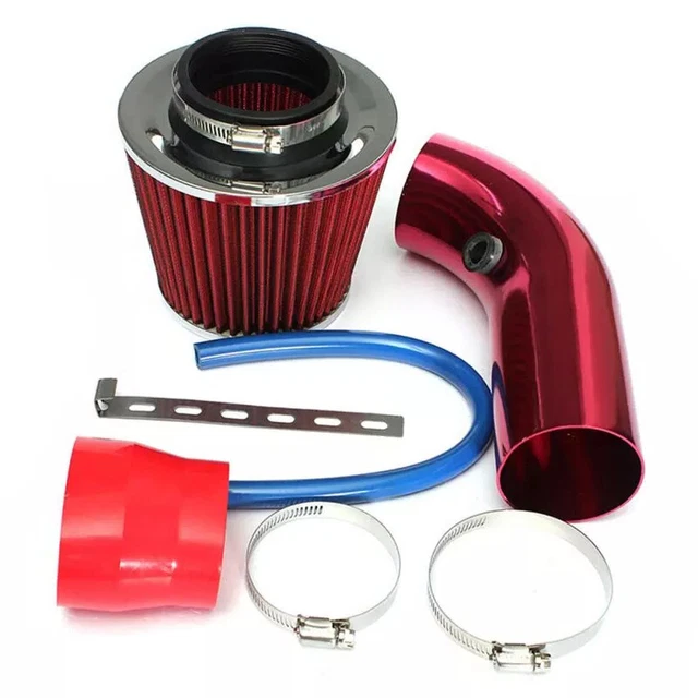 Car Cold Air Intake Filter Induction Kit Pipe Power Flow Hose System 64/76mm