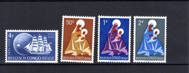 Stamps- Belgian Congo- 4 varieties mnh (C688)
