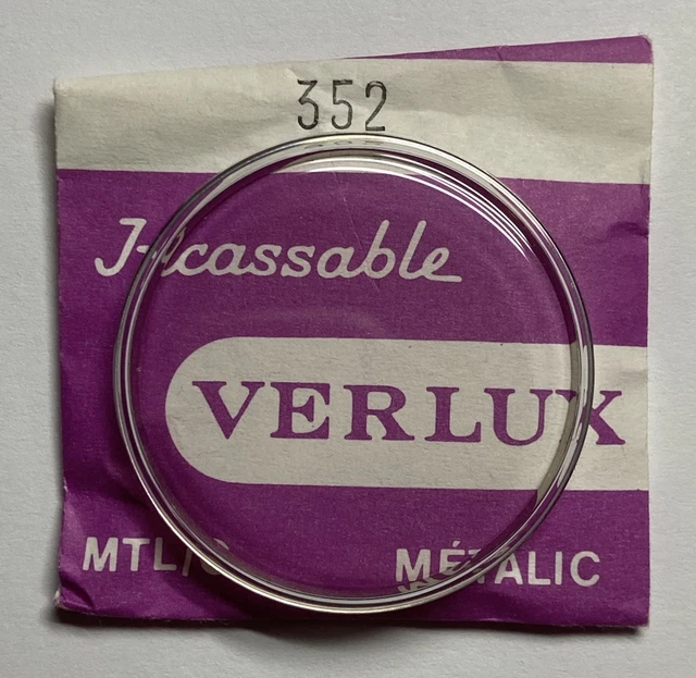 VERRE DE MONTRE Verlux metalbloc - plexi diamètre 287 EUR 4,90 - FR