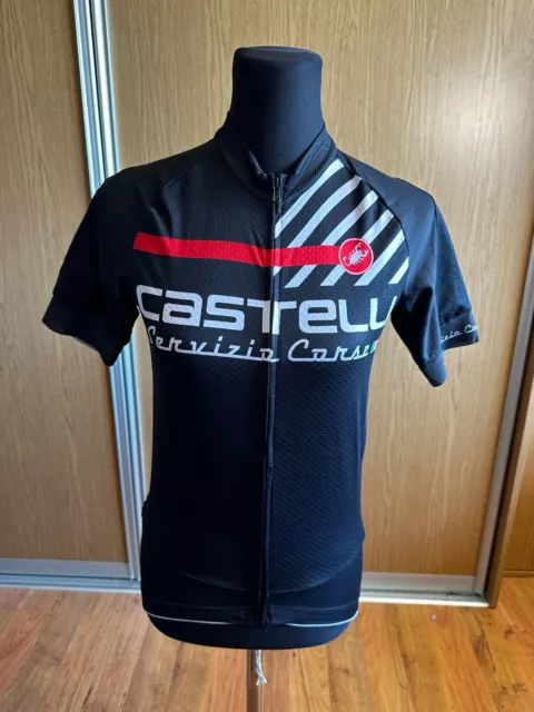 Castelli MARATHON Servizio Corse Rosso Corsa Cycling Jersey SIZE S For Men's NEW