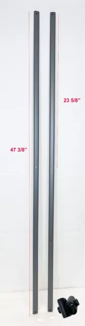 Canopy Repair Kit 2 Truss Bars 47" Cross Connector for Quest Coleman Quik Shade