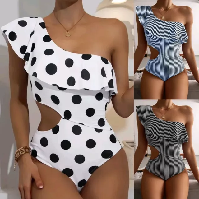 Costume da bagno bikini stampa floreale con dettaglio collo alto perfetto per be