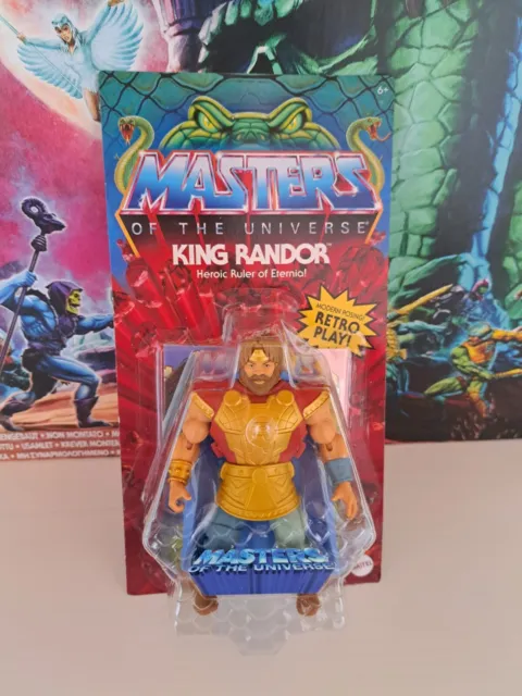 King Randor 200x Masters of the Universe Origins US CARD TOP Zustand