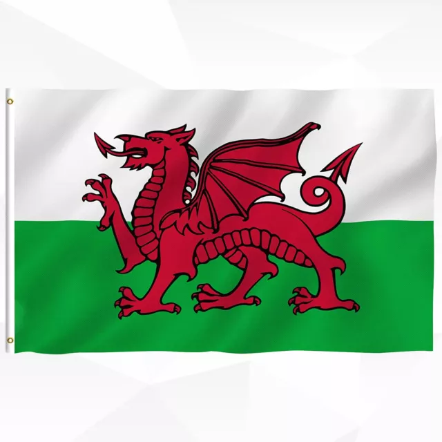 5ftX3ft Wales Flagge - Walisischer Drache Flaggen Rugby UK Flagge Verkäufer