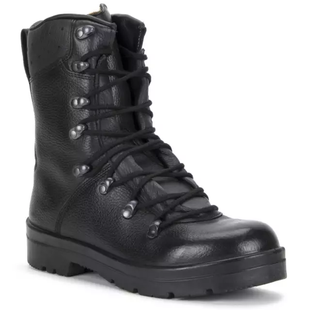 German Army Para Boots Brand New Genuine Military Surplus Combat Leather Black