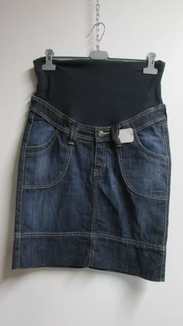 Jupe en jeans " Grossesse"  Taille : S   ( Réf: 84 JF)