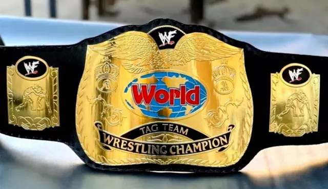 World Tag Team Wrestling Championship Title Belt Brass 2mm Replica Belt Adult