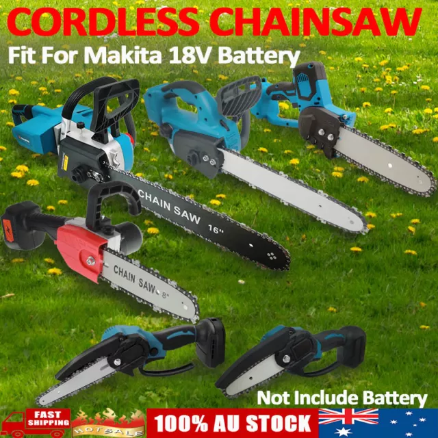 Cordless Electric 4-16 INCH Chainsaw Wood Saw Cutter Saw For Makita 18V Battery