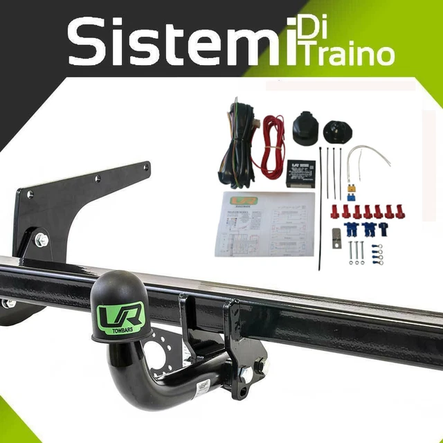 Pacco Gancio traino fisso Auto Hak per VW Touran 15- & e-kit spec. a 13