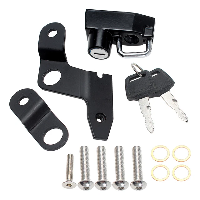 1x Helmet Lock Anti-Theft For SUZUKI GSX1300R Hayabusa 08-20 Black Rear