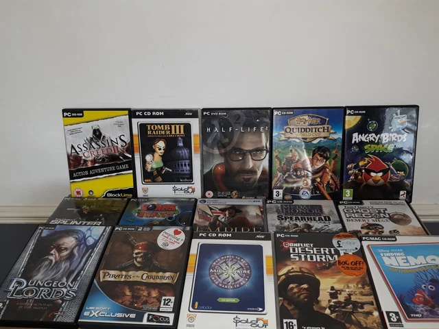 Lot De 20 Jeux PC Rétro - Aventure, Action, Stratégie - Très Bon état
