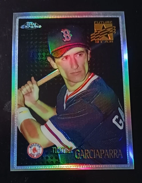 RARE Nomar Garciaparra Red Sox 1996 Topps Chrome REFRACTOR + base #73 RC - Mint