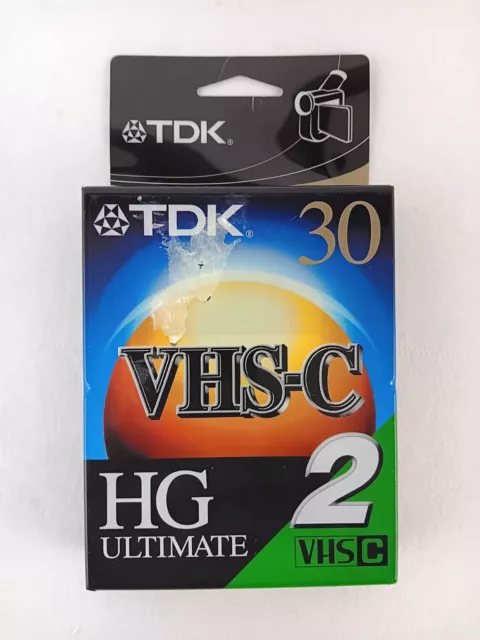 TDK TC30 HG Ultimate Lot 2 VHS-C Camcorder Tapes