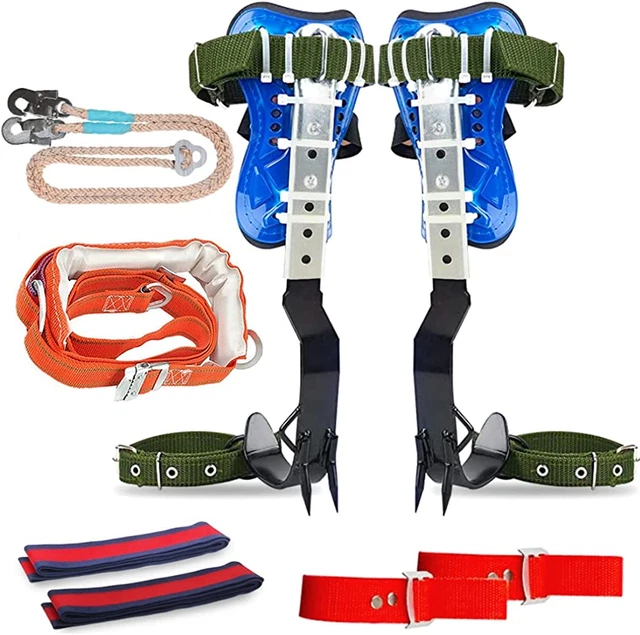Tree Climbing Spikes Set, 304 Stainless Steel Tree Climbing Tool Set Adjustable