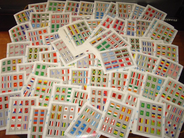 Box UN minibes flags gest. + **100pcs (#86229)