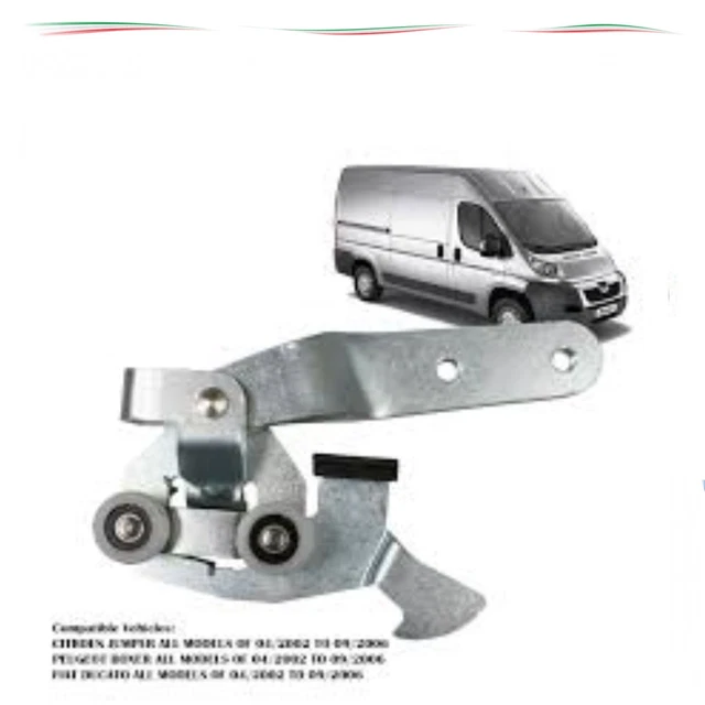 GUIDA A RULLI porta scorrevole cerniera superiore destra per Fiat