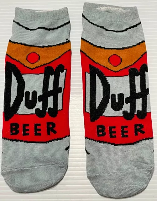 The Simpsons Duff Beer Low Cut Socks New From Set!