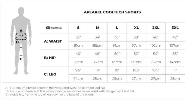 Ridgemonkey APEarel Cooltech Shorts - grün/grau - alle Größen inkl. Juniorgrößen 3