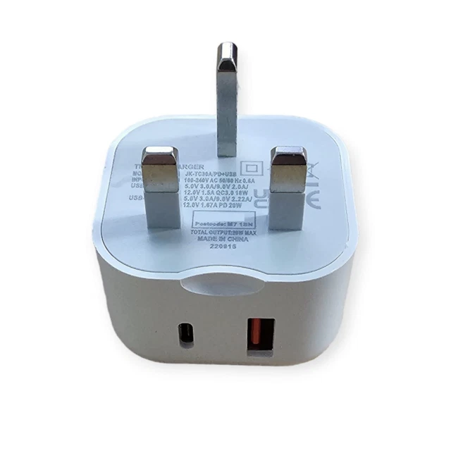 For iPhone 14 13 12 11 Pro XR XS Fast Charging 20W USB-C PD Plug Charger Cable