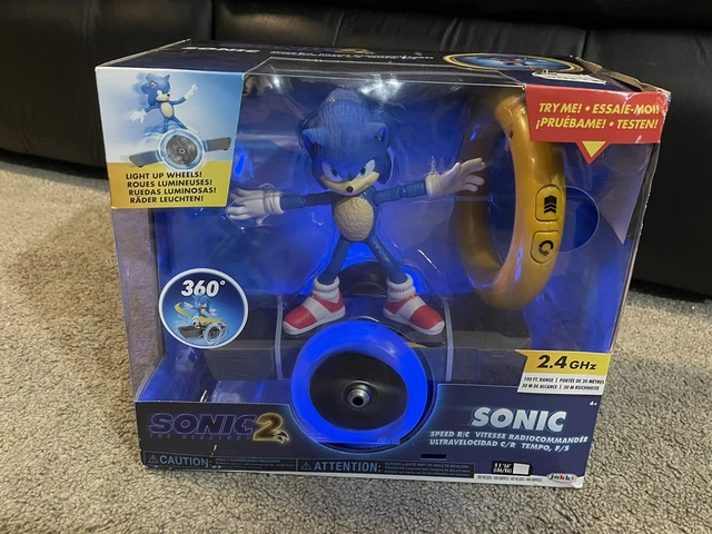SONIC THE HEDGEHOG 2 Movie Sonic Speed RC 2.4 GHz Toy Light Up Wheels ...