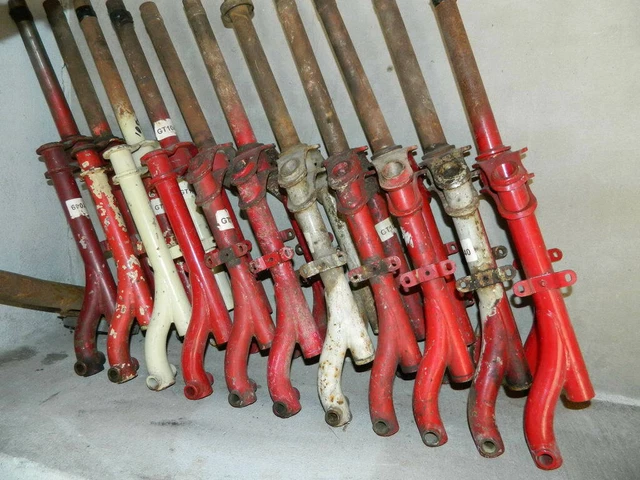 2 Riflettori Per Forcella Moto - Amber Slider Legs Per Dyna, Softail, Sportster 883/1200 Fatboy - Foto 2