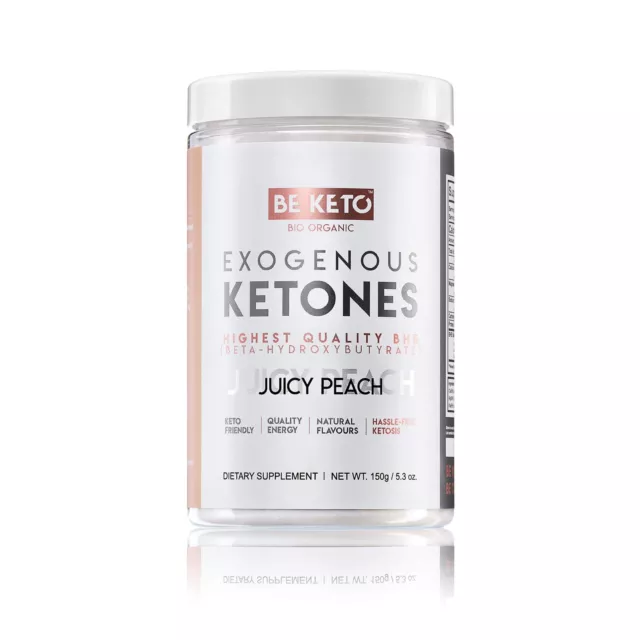 BeKeto Exogene Ketone, Pulver, Saftiger Pfirsich - 150 g