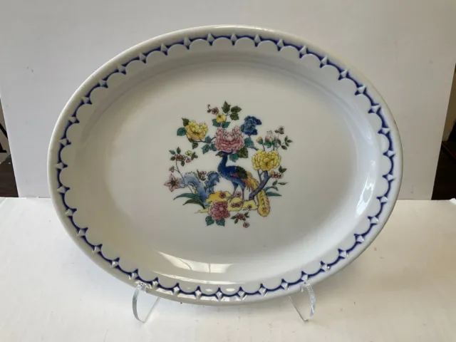 CMStP&P Milwaukee Road Railroad Dining Car China Peacock 8" Oval Plate