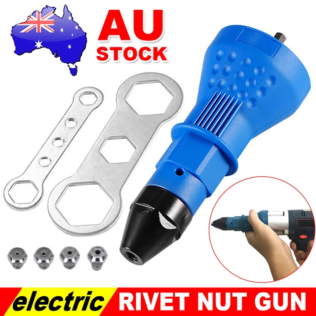 POP RIVET GUN Attachment Drill Adapter Riveting Nuts Hand Riveter