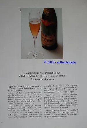 1971 Champagne Perrier Jouët Epernay Advertisement Shines Women's Eyes Ad Impact