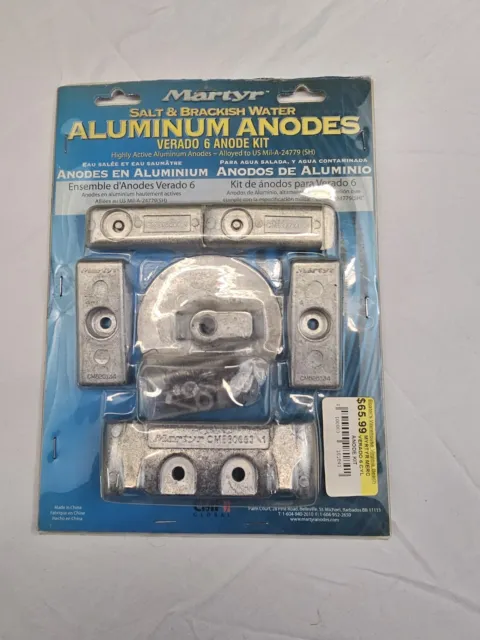 CMP Global 6-Cylinder Anode Kit #CMVERADO6KITA Martyr Aluminum