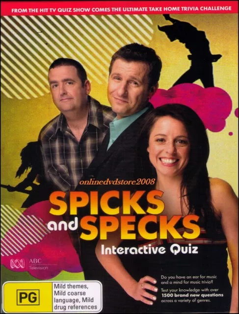 SPICKS & SPECKS Interactive Quiz ABC TV Show Trivia Challenge DVD NEW SEALED R4