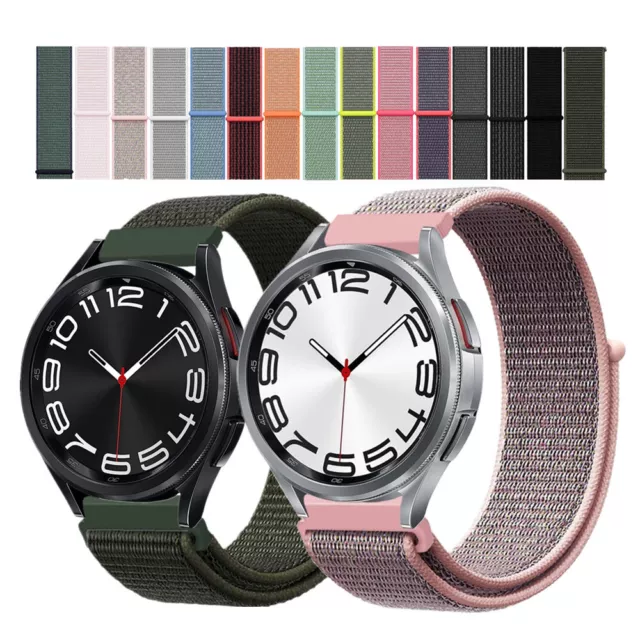 Quick Fit Woven Nylon Sport Loop Watch Band Strap For Samsung Galaxy Watch 6