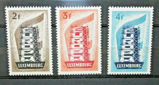 Lussemburgo 1956 "Europa Cept" Serie Nuova Mnh** Set (Cat.sc)